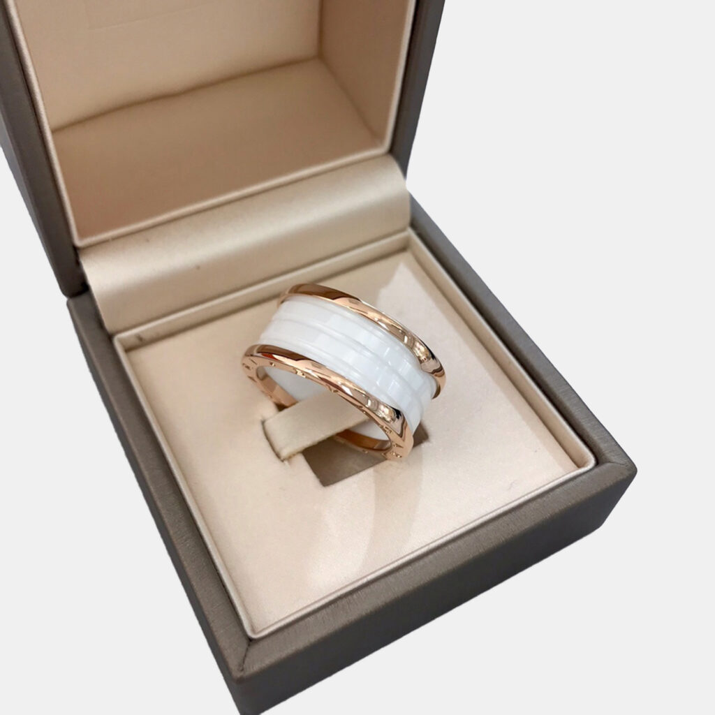 Bvlgari White Ceremics Spring Ring Size 50 Bvlgari White Ceremics Spring Ring Size 50