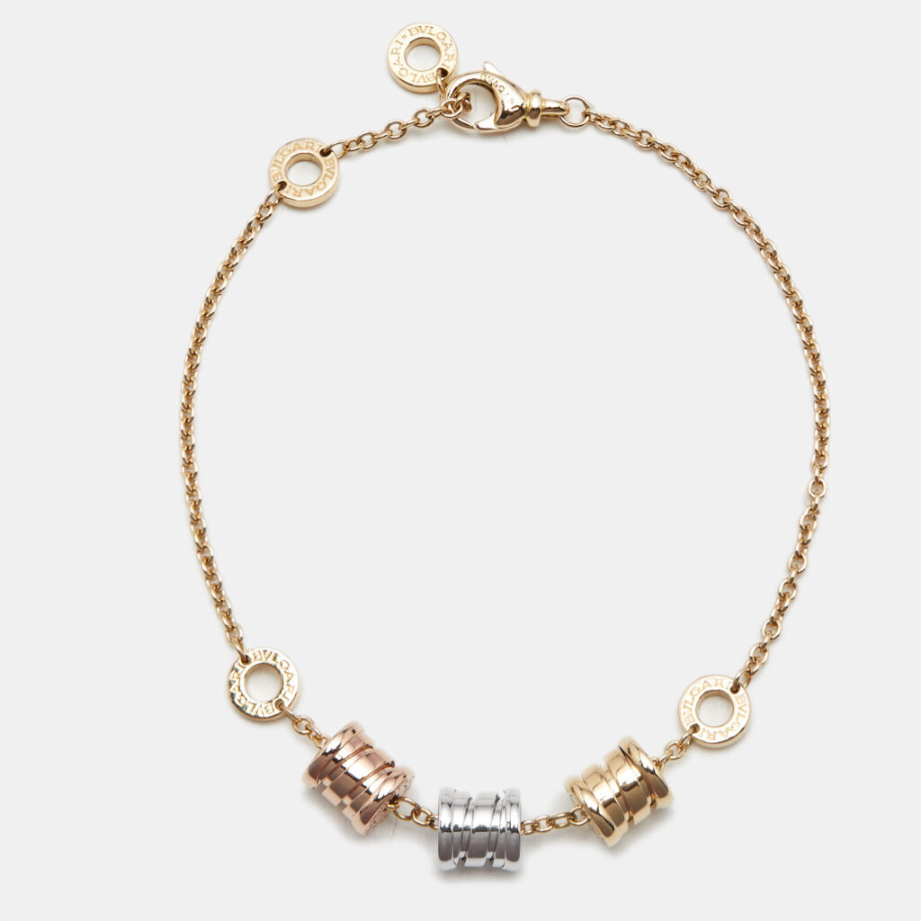 Bvlgari B.Zero1 18k Three Tone Gold Bracelet