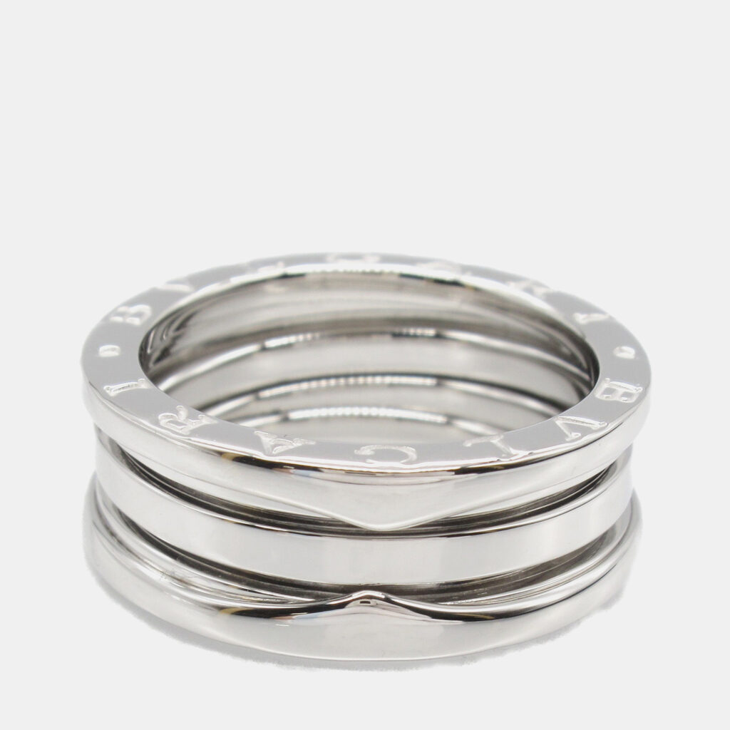Bvlgari B.Zero1 3-Band 18K White Gold Ring EU 54