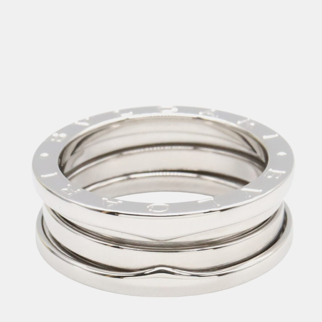 Bvlgari B.Zero1 3-Band 18K White Gold Ring EU 56