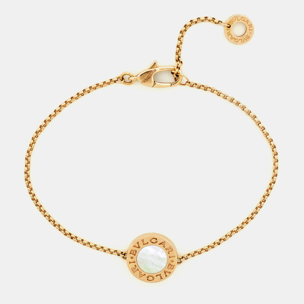 Bvlgari Bvlgari Mother of Pearl 18k Rose Gold Bracelet SM Bvlgari Bvlgari Mother of Pearl 18k Rose Gold Bracelet SM
