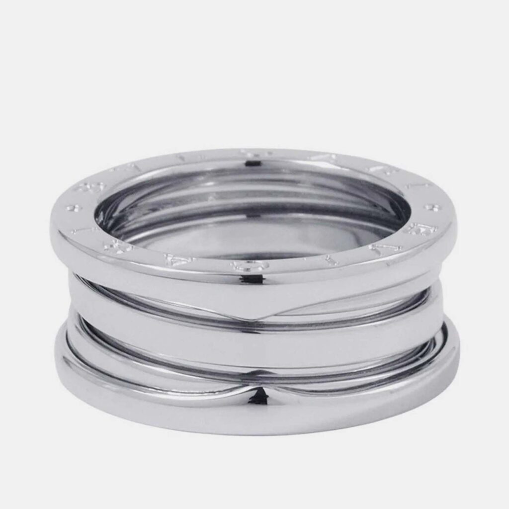 Bvlgari B.Zero1 18K White Gold Band Ring EU 51 Bvlgari B.Zero1 18K White Gold Band Ring EU 51
