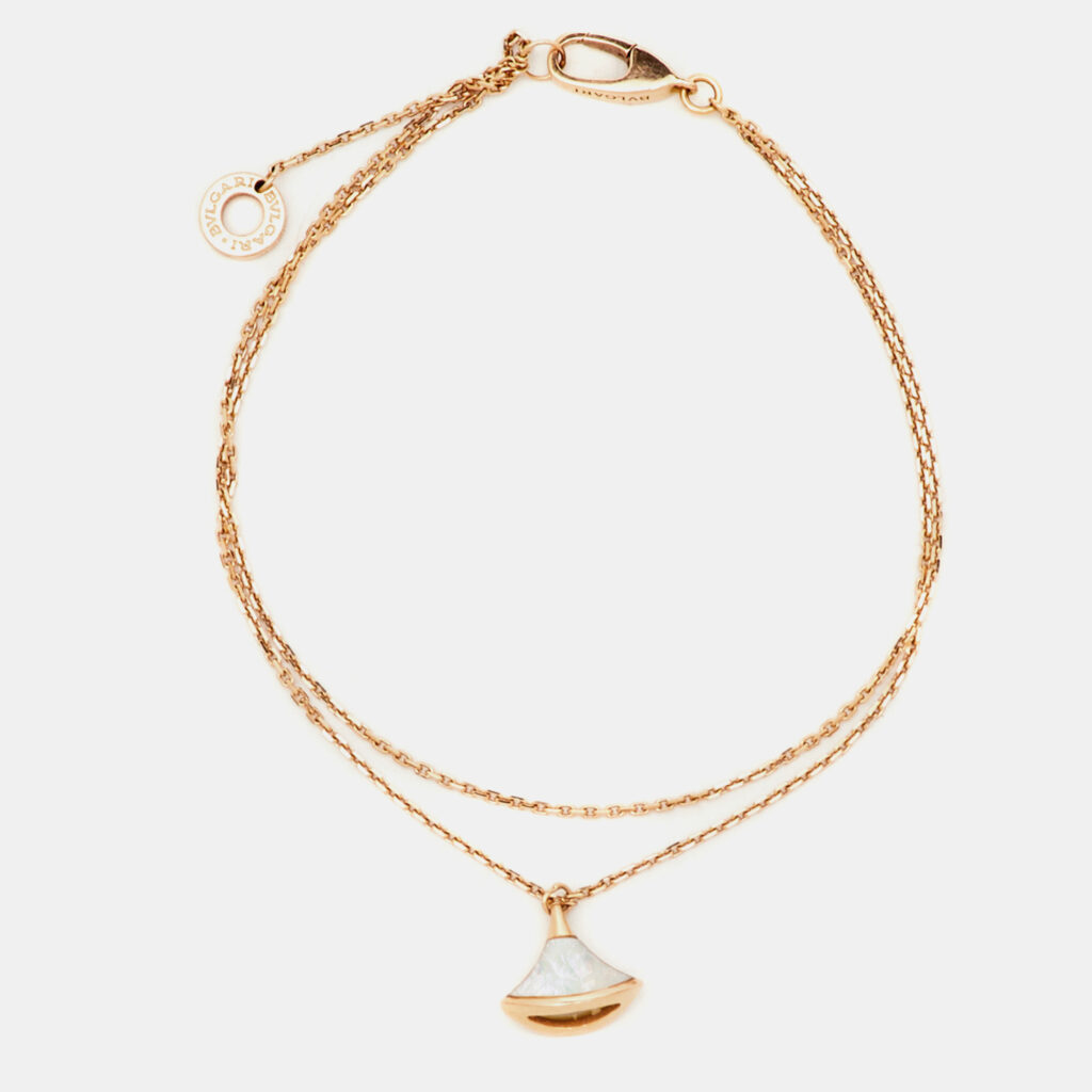 Bvlgari Divas' Dream Mother of Pearl 18k Rose Gold Bracelet ML