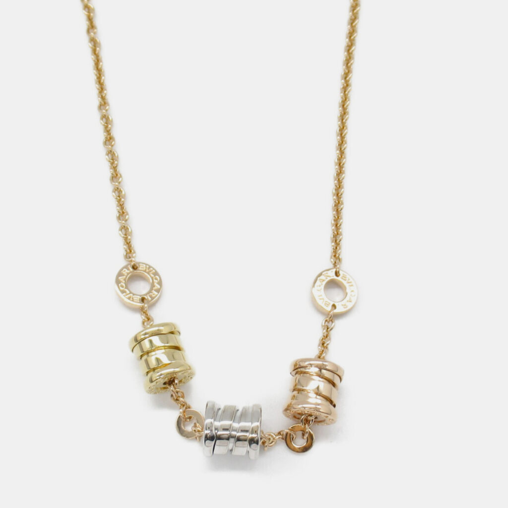 Bvlgari B.zero1 18K Yellow, Rose, and White Gold Pendant Necklace Bvlgari B.zero1 18K Yellow, Rose, and White Gold Pendant Necklace