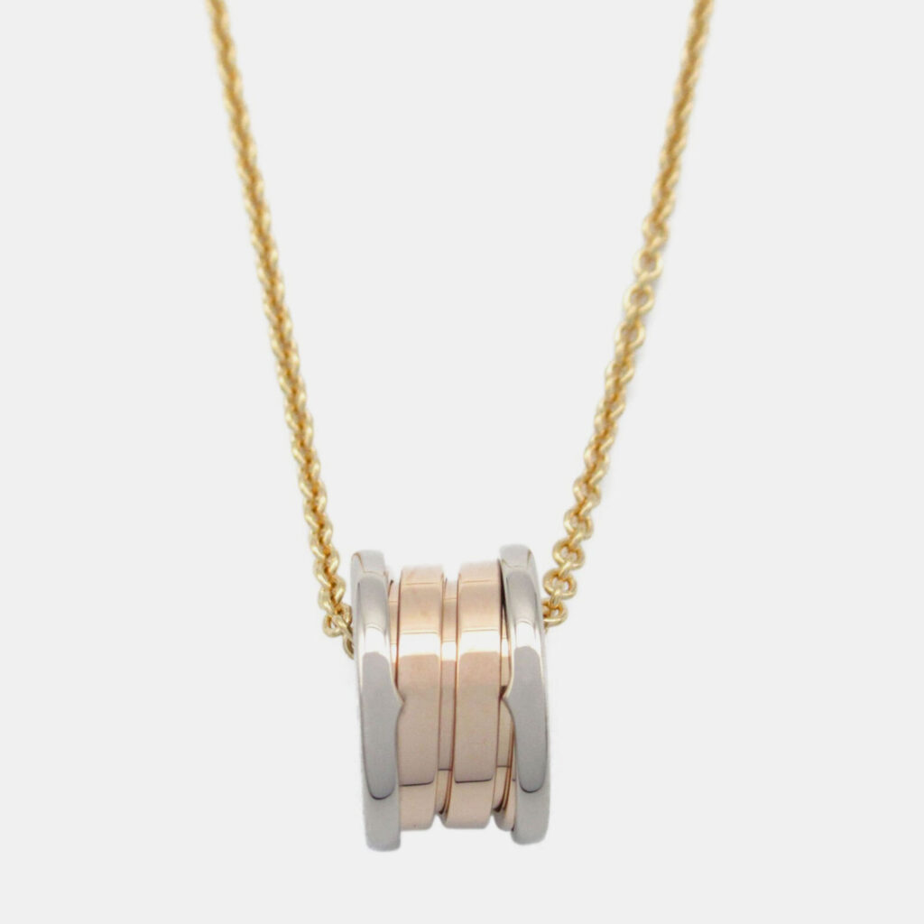 Bvlgari B.zero1 18K White and Rose Gold Pendant Necklace Bvlgari B.zero1 18K White and Rose Gold Pendant Necklace