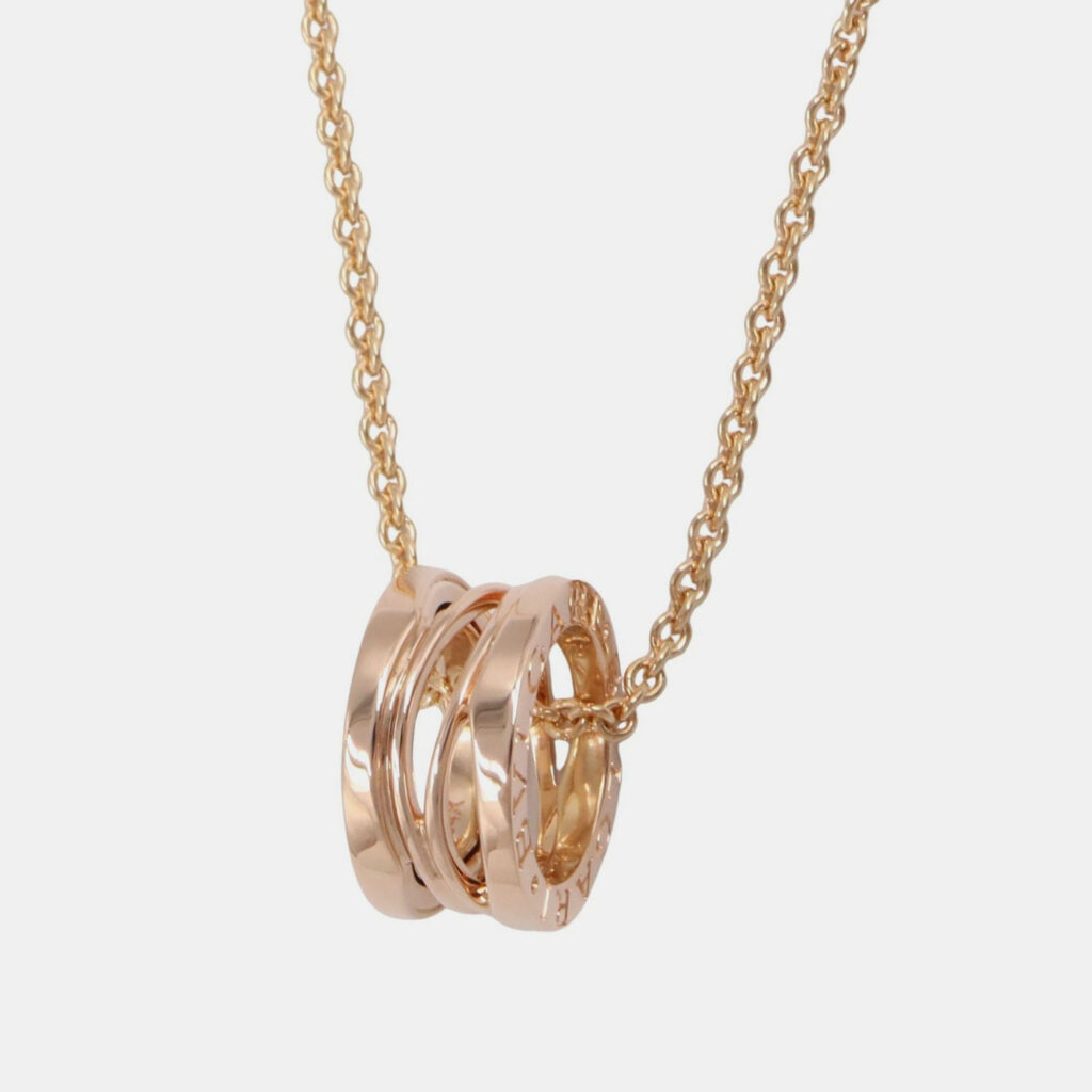 Bvlgari B.zero1 Legend 18K Rose Gold Pendant Necklace Bvlgari B.zero1 Legend 18K Rose Gold Pendant Necklace