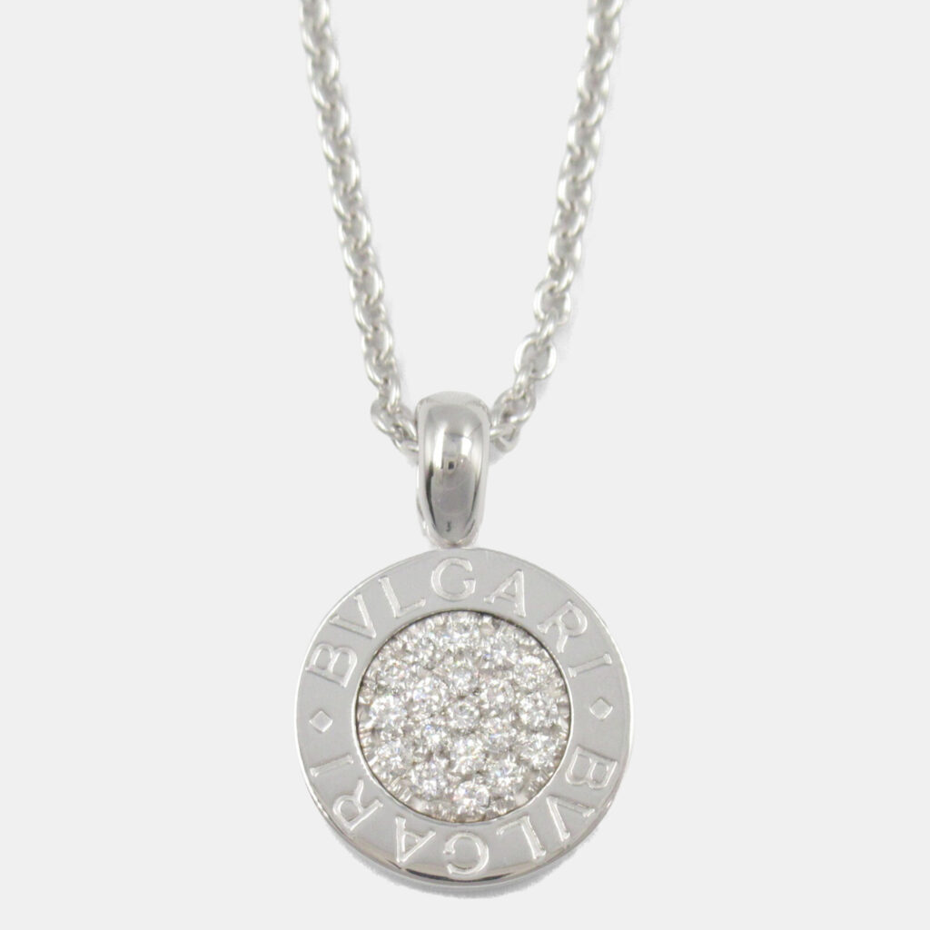 Bvlgari Bvlgari Bvlgari 18K White Gold and Diamond Pendant Necklace Bvlgari Bvlgari Bvlgari 18K White Gold and Diamond Pendant Necklace