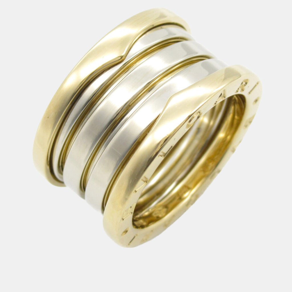 Bvlgari B.zero1 18K Yellow and 18k White Gold Ring EU 50 Bvlgari B.zero1 18K Yellow and 18k White Gold Ring EU 50
