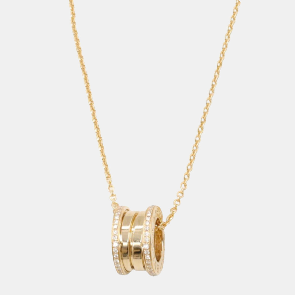 Bvlgari B.zero1 18K Yellow Gold and Diamond Pendant Necklace Bvlgari B.zero1 18K Yellow Gold and Diamond Pendant Necklace