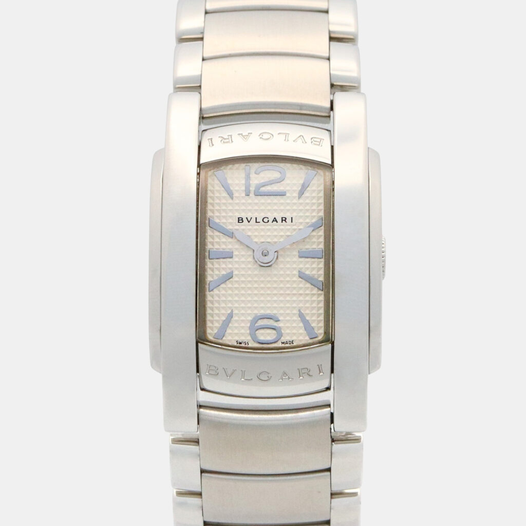 Bvlgari Assioma AA26S Quartz Silver Stainless Steel Women's Wristwatch 18 mm Bvlgari Assioma AA26S Quartz Silver Stainless Steel Women's Wristwatch 18 mm