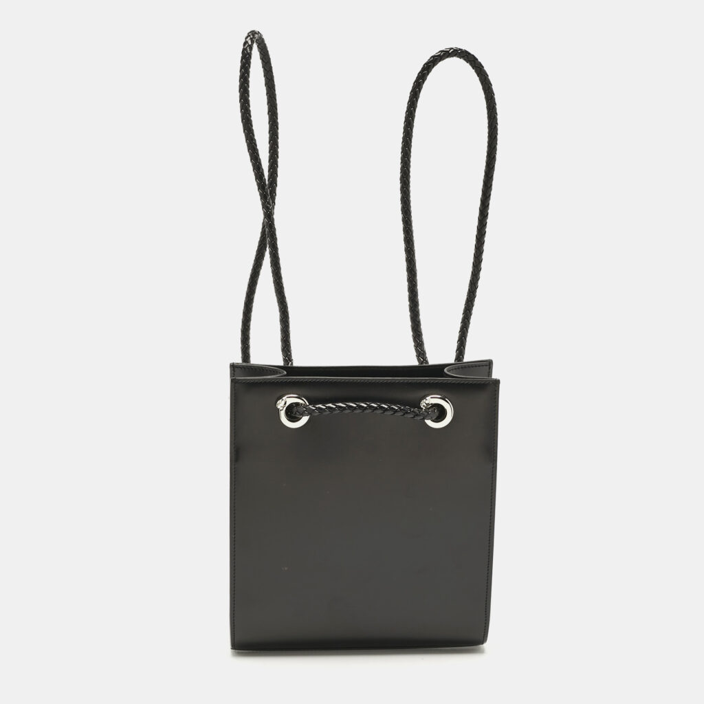 Cartier Black Leather Panthere De Cartier Drawstring Backpack Cartier Black Leather Panthere De Cartier Drawstring Backpack