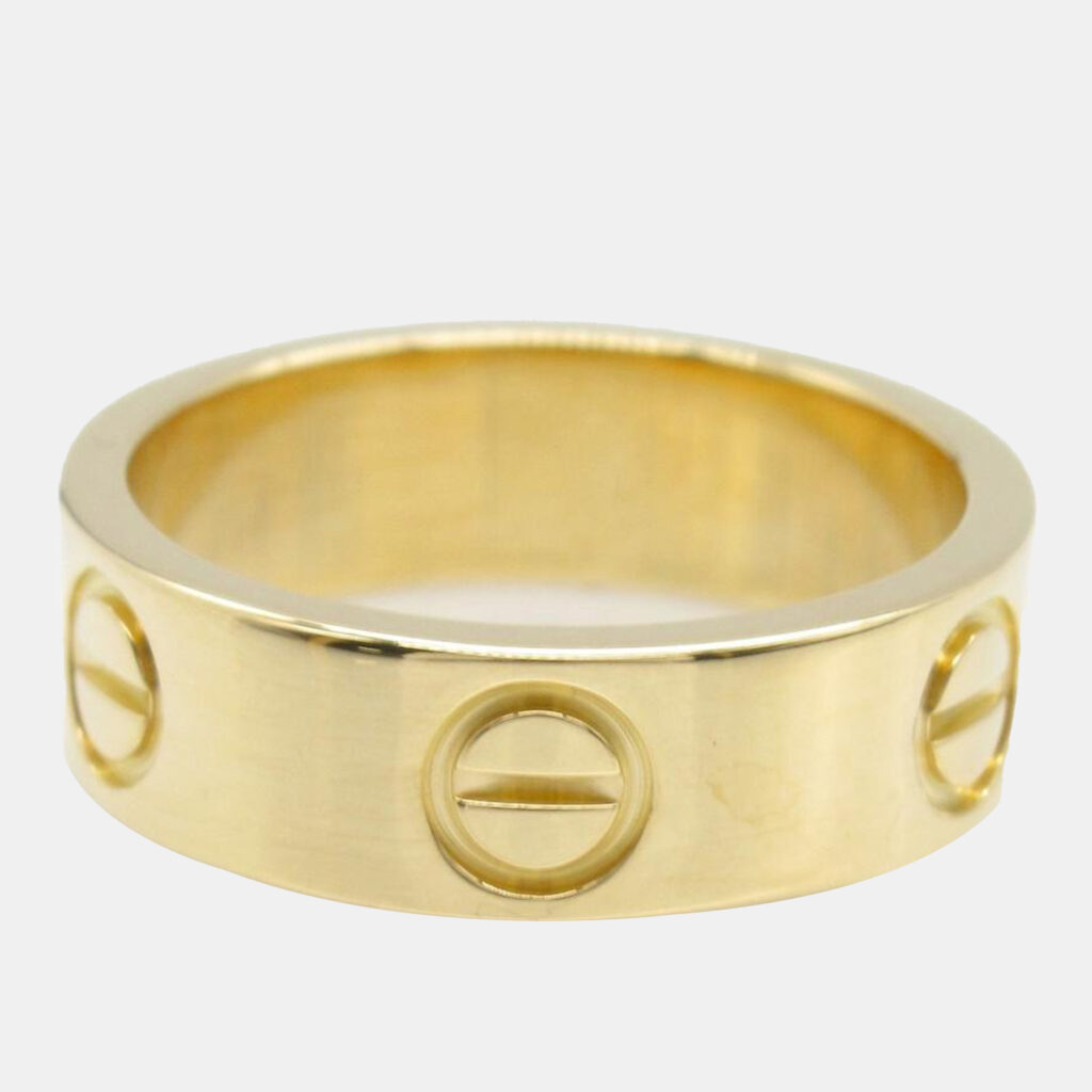 Cartier Love 18K Yellow Gold Band Ring EU 48 Cartier Love 18K Yellow Gold Band Ring EU 48