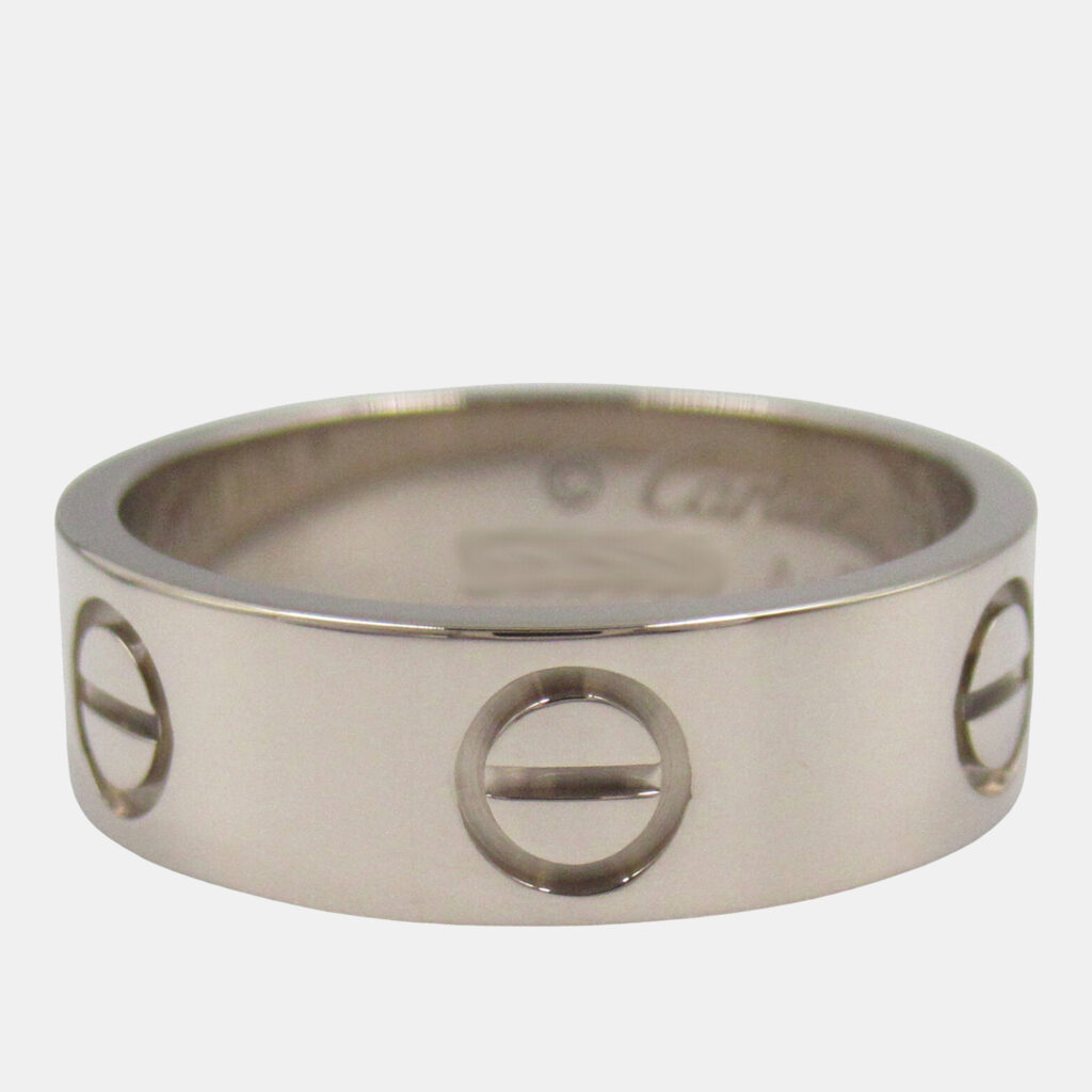 Cartier Love 18K White Gold Love Band Ring EU 50 Cartier Love 18K White Gold Love Band Ring EU 50