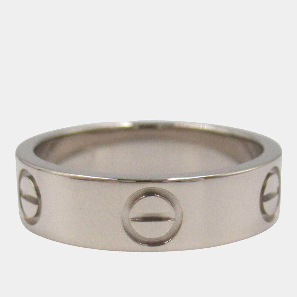 Cartier Love 18K White Gold Love Band Ring EU 53 Cartier Love 18K White Gold Love Band Ring EU 53