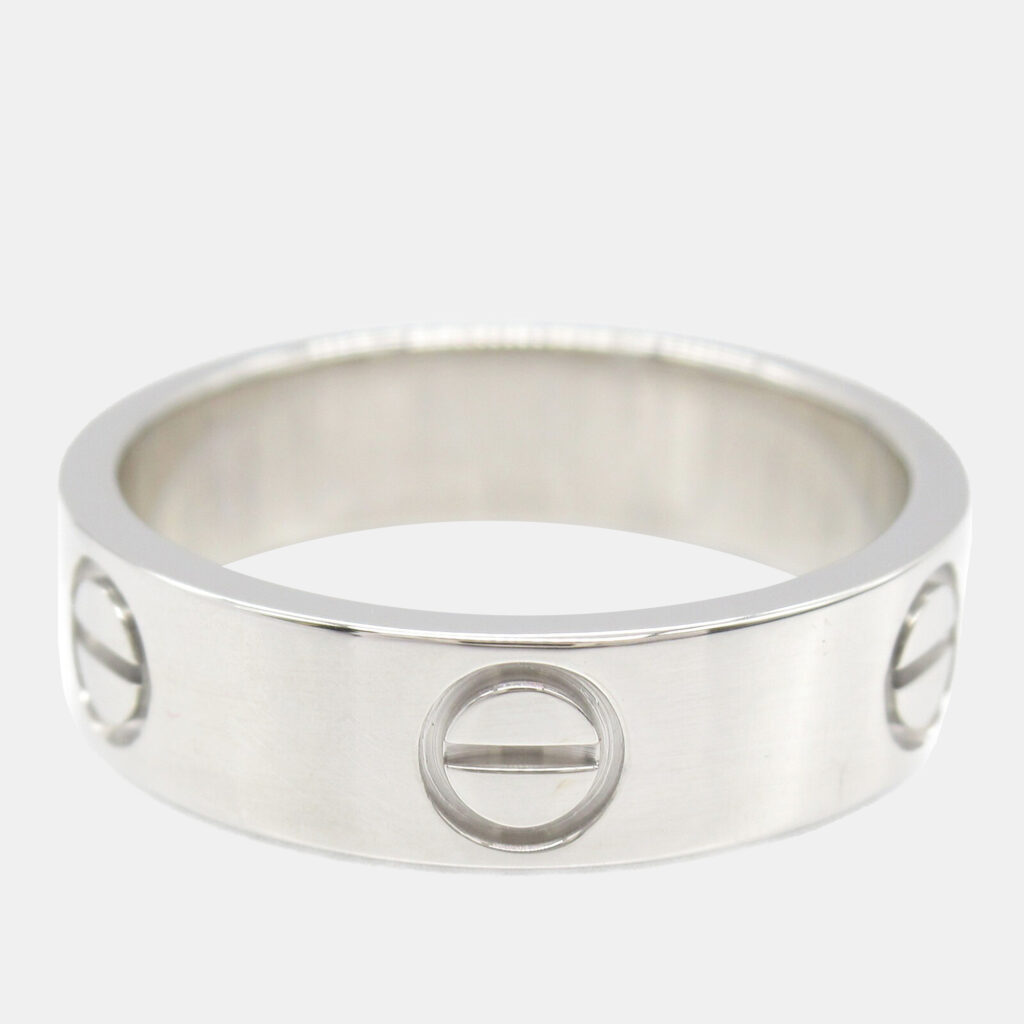 Cartier Love 18K White Gold Love Band Ring EU 55 Cartier Love 18K White Gold Love Band Ring EU 55