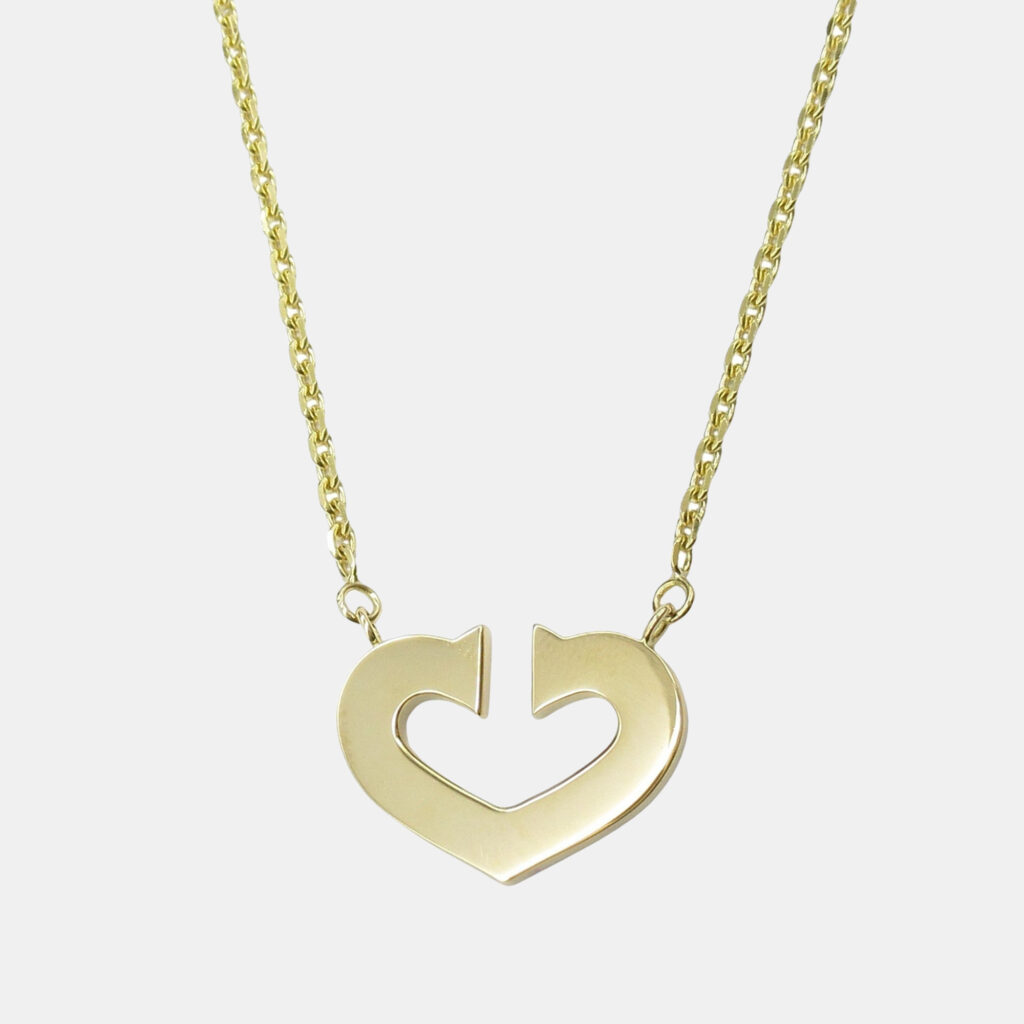 Cartier C De Cartier Heart 18K Yellow Gold Pendant Necklace Cartier C De Cartier Heart 18K Yellow Gold Pendant Necklace