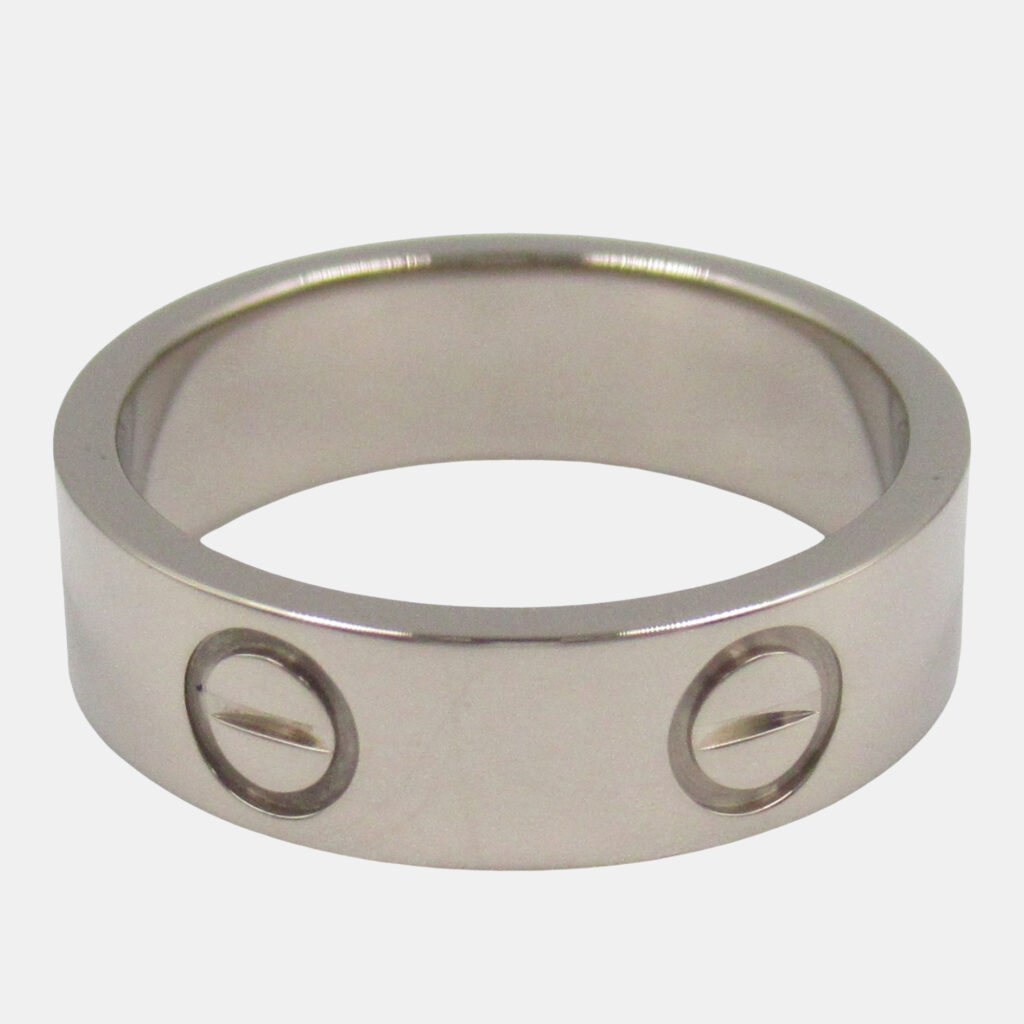 Cartier Love 18K White Gold Band Ring EU 51 Cartier Love 18K White Gold Band Ring EU 51