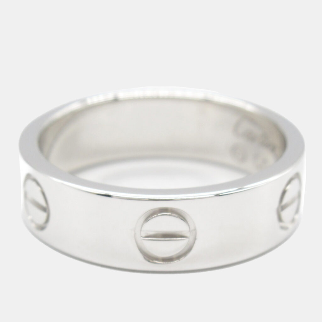 Cartier Love 18K White Gold Band Ring EU 54 Cartier Love 18K White Gold Band Ring EU 54