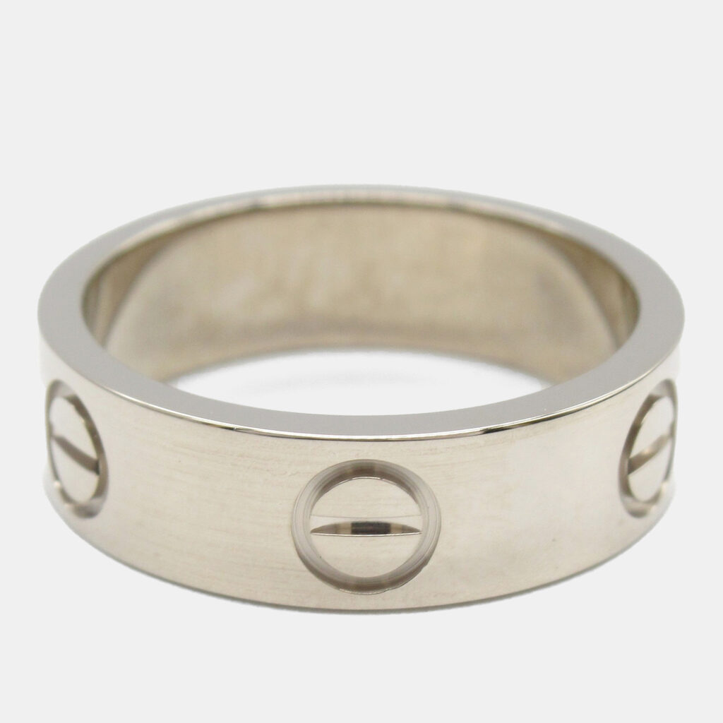 Cartier Love 18K White Gold Band Ring EU 50 Cartier Love 18K White Gold Band Ring EU 50