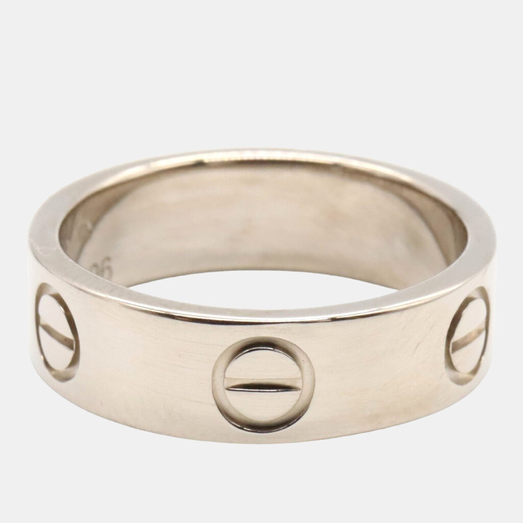 Cartier Love 18K White Gold Band Ring EU 51 Cartier Love 18K White Gold Band Ring EU 51