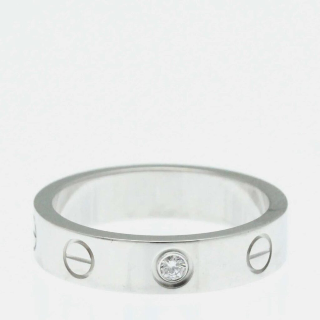Cartier Love 18K White Gold, Diamond Ring EU 48 Cartier Love 18K White Gold, Diamond Ring EU 48