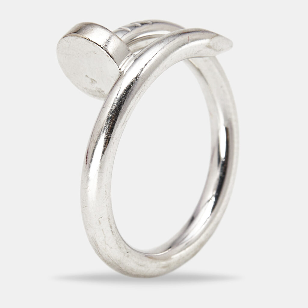 Cartier Juste Un Clou 18k White Gold Classic Model Ring Size 55 Cartier Juste Un Clou 18k White Gold Classic Model Ring Size 55