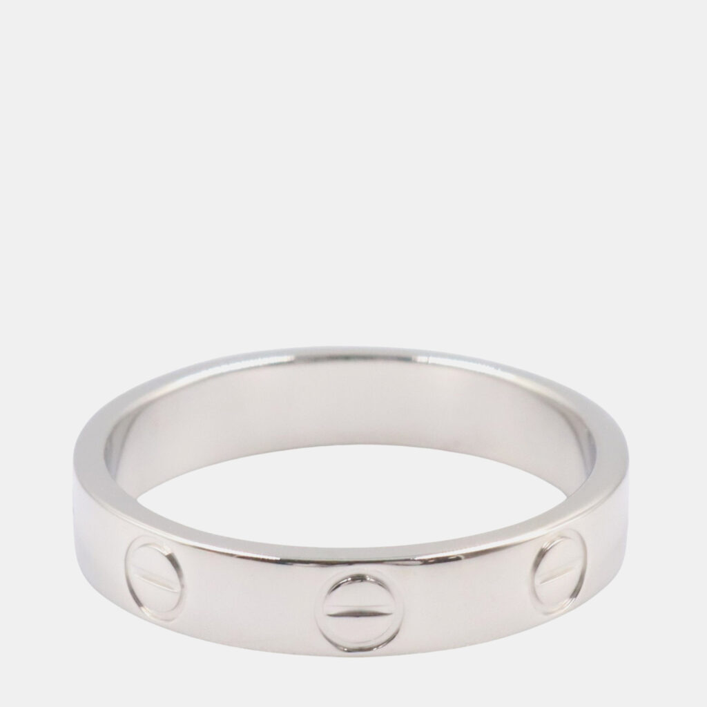 Cartier Love 18K White Gold Band Ring EU 51 Cartier Love 18K White Gold Band Ring EU 51