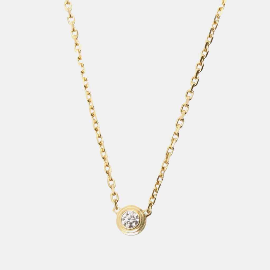 Cartier D'amour Diamond 18K Yellow Gold Necklace Cartier D'amour Diamond 18K Yellow Gold Necklace