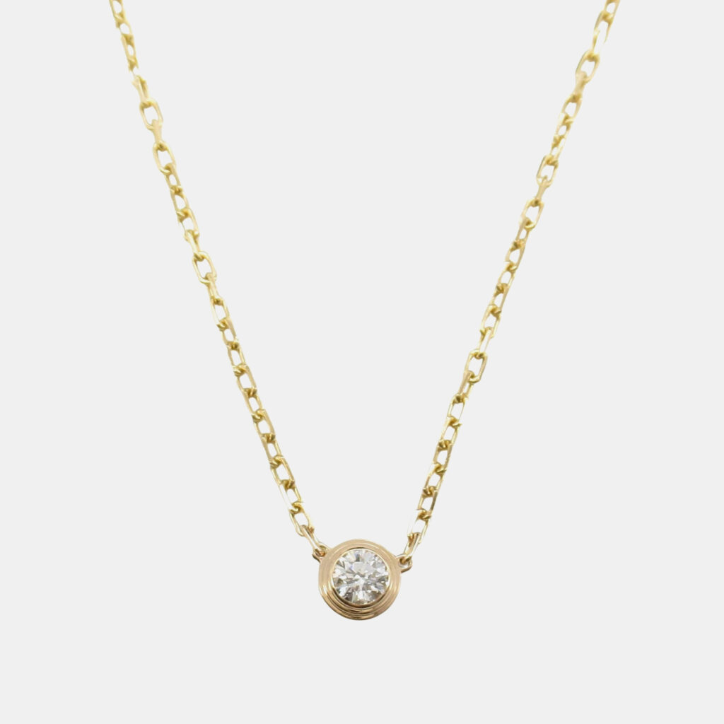 Cartier D'amour 18K Rose Gold Diamond Necklace Cartier D'amour 18K Rose Gold Diamond Necklace