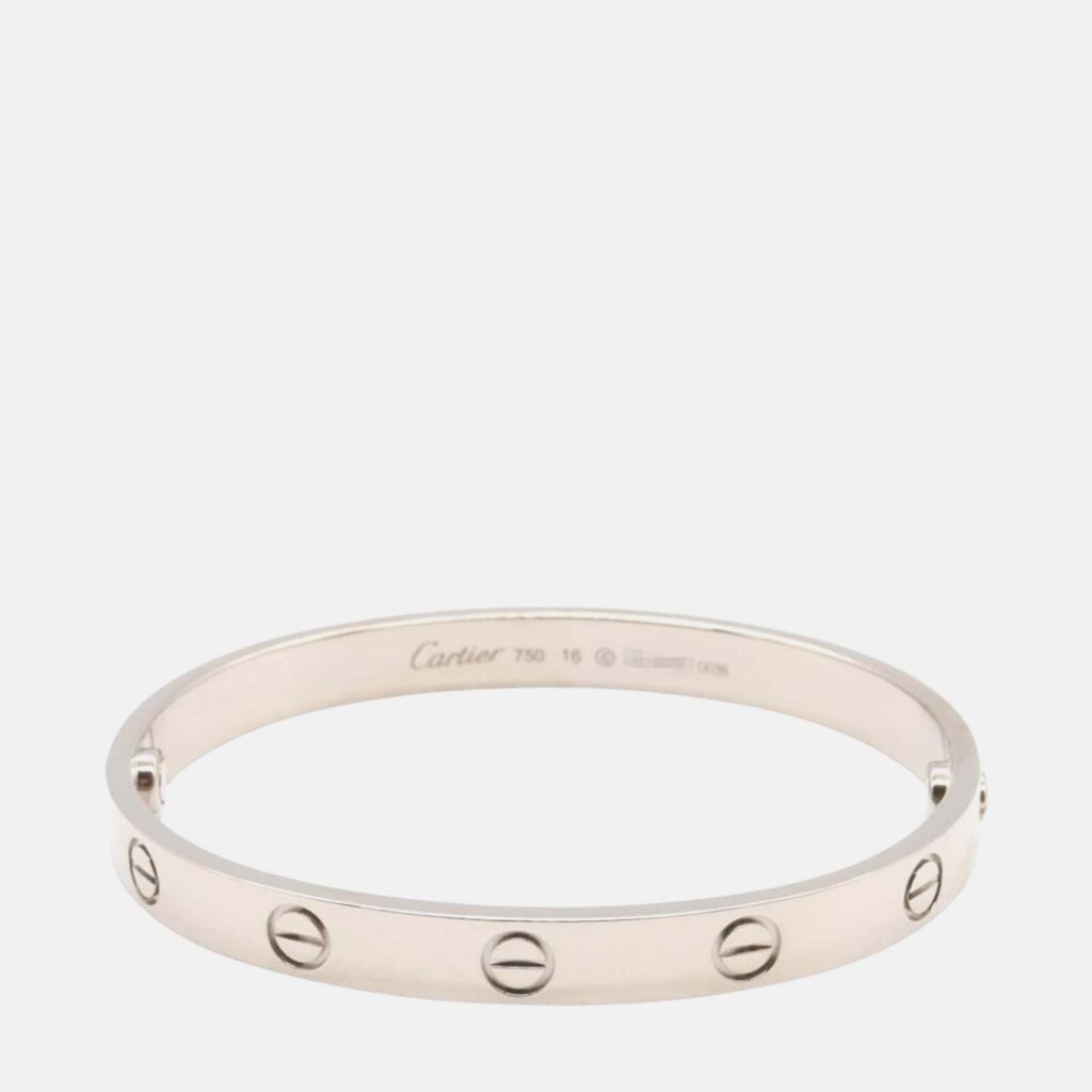 Cartier Love 18K White Gold Bangle Bracelet Cartier Love 18K White Gold Bangle Bracelet