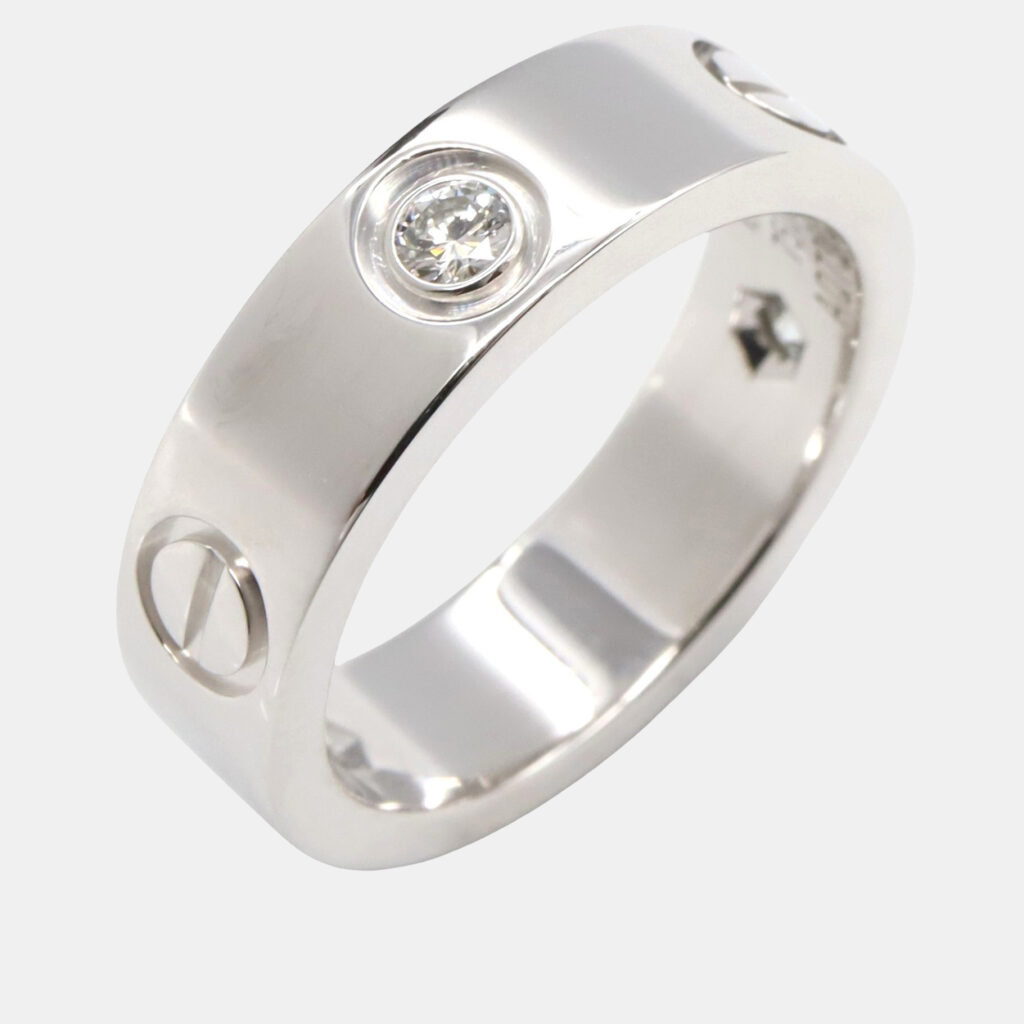 Cartier Love 18K White Gold, Diamond Ring EU 52 Cartier Love 18K White Gold, Diamond Ring EU 52