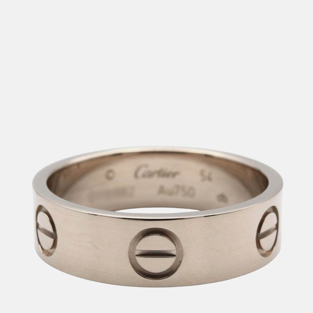 Cartier Love 18K White Gold Band Ring EU 54 Cartier Love 18K White Gold Band Ring EU 54