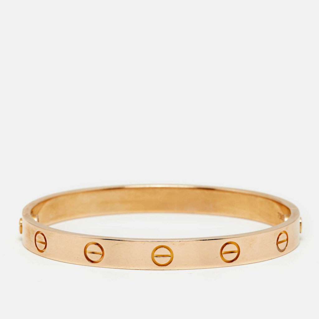 Cartier Love 18k Rose Gold Classic Model Bracelet 16