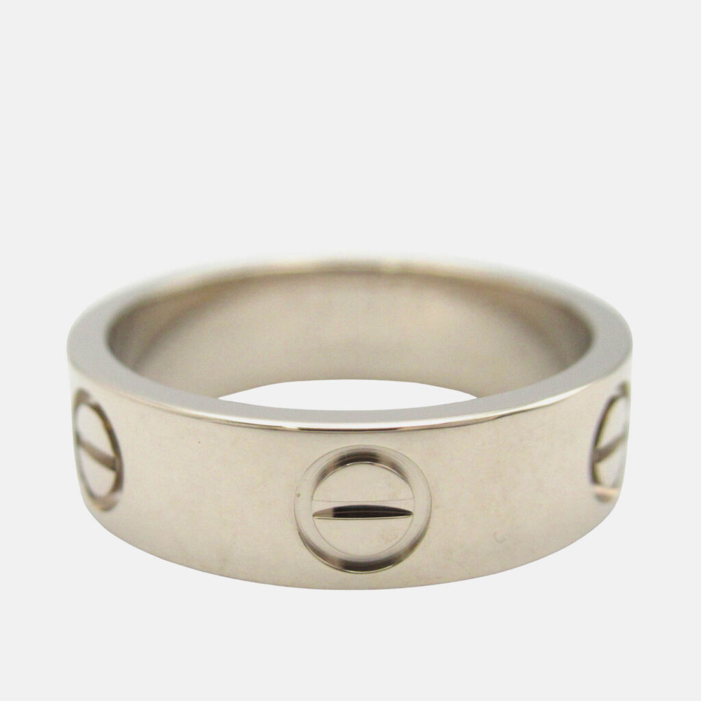 Cartier Love 18K White Gold Band Ring EU 51 Cartier Love 18K White Gold Band Ring EU 51