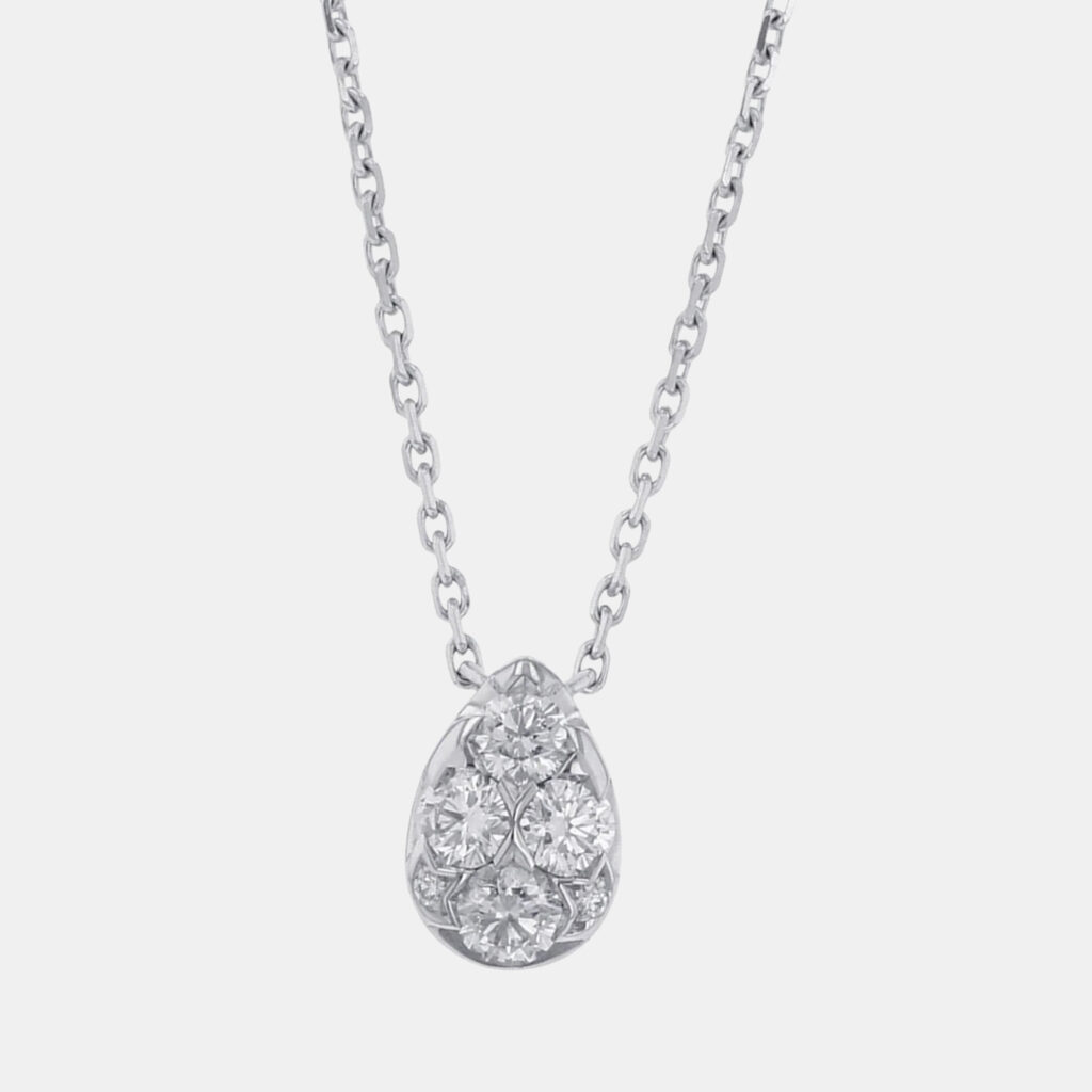 Cartier Etincelle de Cartier 18K White Gold and Diamond Pendant Necklace Cartier Etincelle de Cartier 18K White Gold and Diamond Pendant Necklace