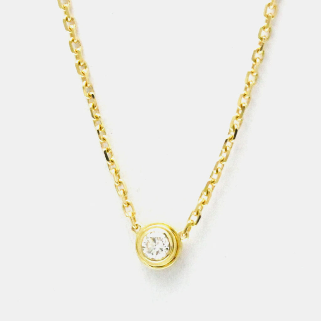 Cartier D'amour 18K Yellow Gold Diamond Necklace