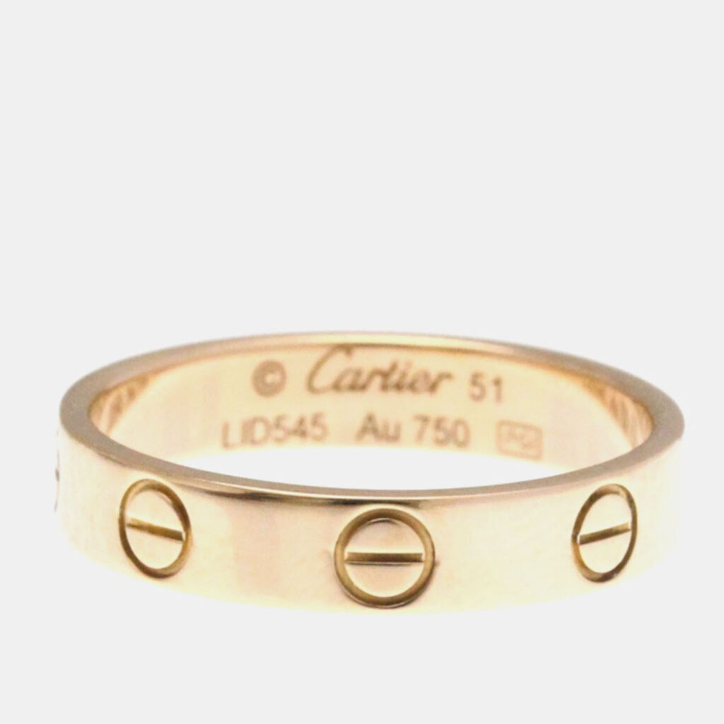 Cartier Love 18K Rose Gold Ring EU 51 Cartier Love 18K Rose Gold Ring EU 51