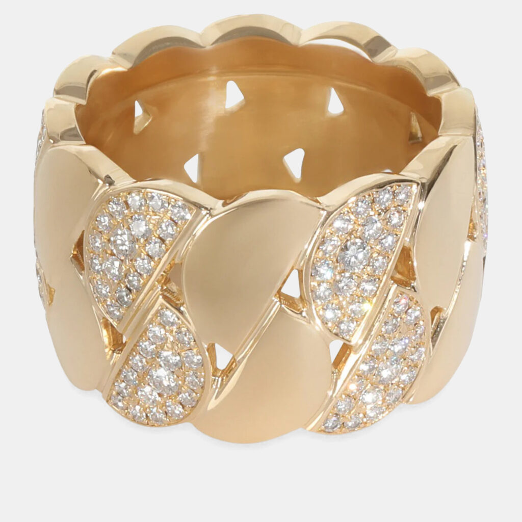 Cartier La Dona 18K Yellow Gold Diamond Ring EU 52 Cartier La Dona 18K Yellow Gold Diamond Ring EU 52