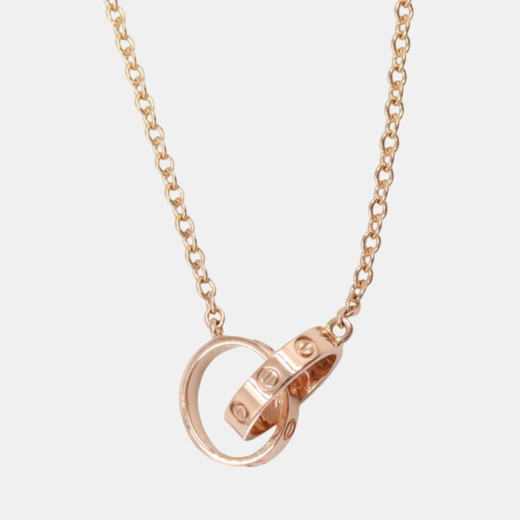 Cartier Love Interlocking 18K Rose Gold Necklace Cartier Love Interlocking 18K Rose Gold Necklace