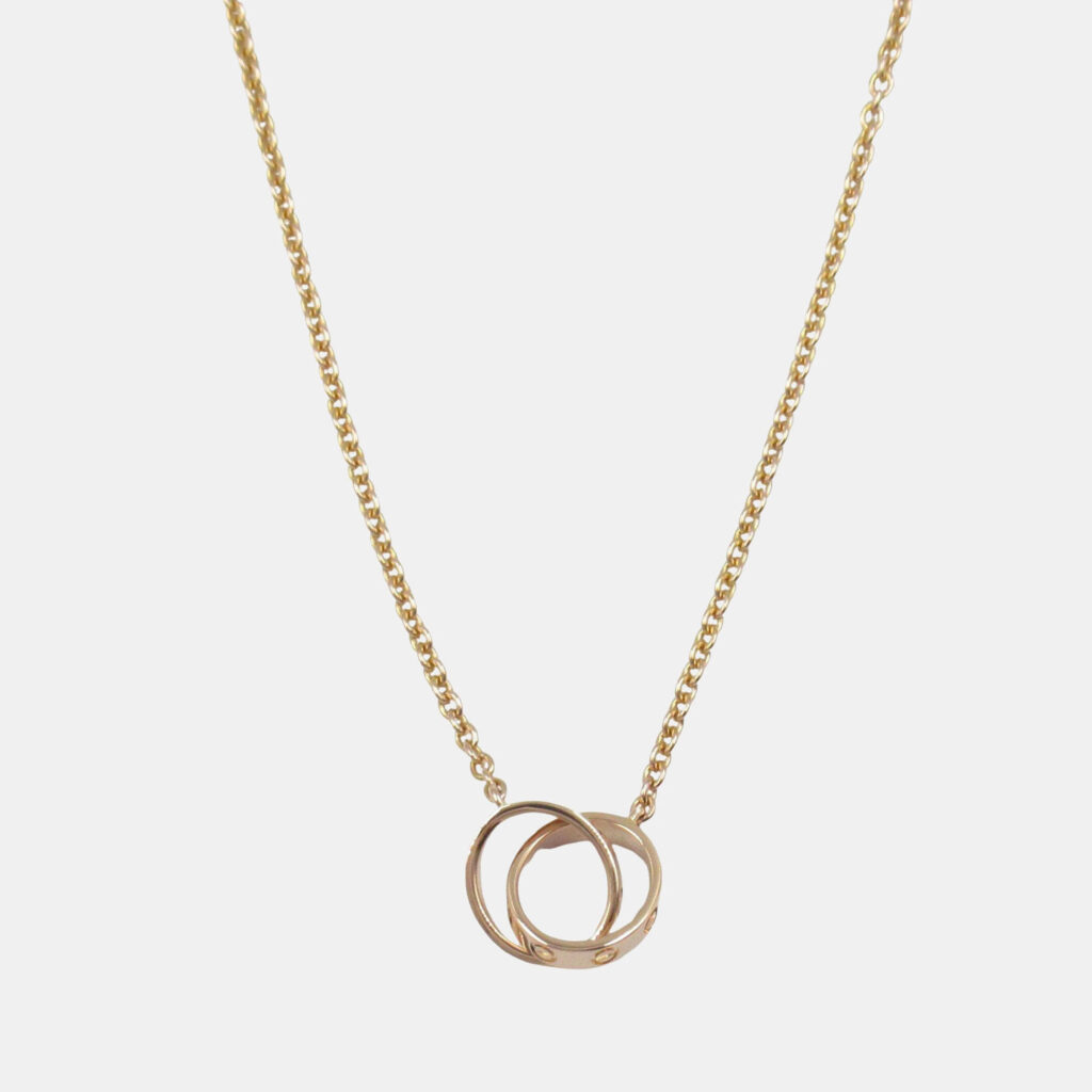 Cartier Love Interlocking 18K Rose Gold Necklace Cartier Love Interlocking 18K Rose Gold Necklace