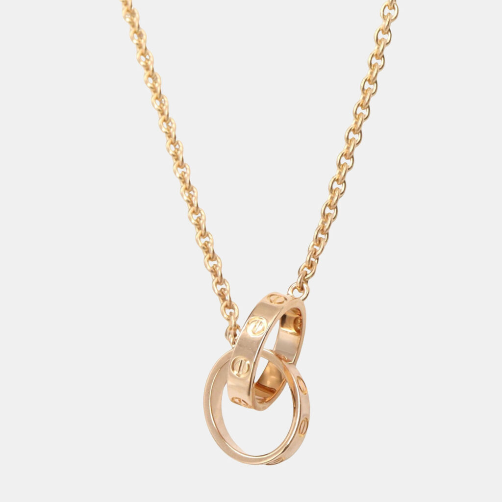 Cartier Love Interlocking 18K Rose Gold Necklace Cartier Love Interlocking 18K Rose Gold Necklace