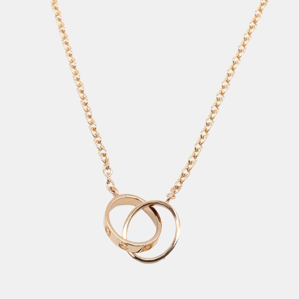 Cartier Love Interlocking 18K Rose Gold Necklace Cartier Love Interlocking 18K Rose Gold Necklace