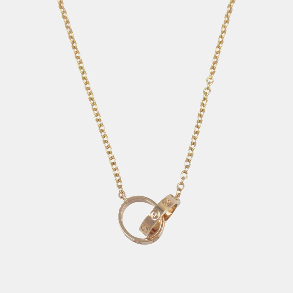 Cartier Love Interlocking 18K Rose Gold Necklace Cartier Love Interlocking 18K Rose Gold Necklace