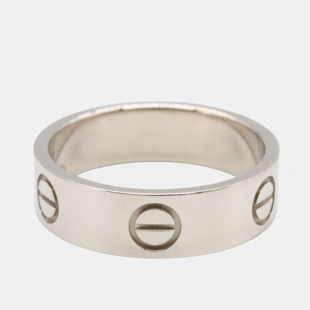 Cartier Love 18K White Gold Band Ring EU 54 Cartier Love 18K White Gold Band Ring EU 54