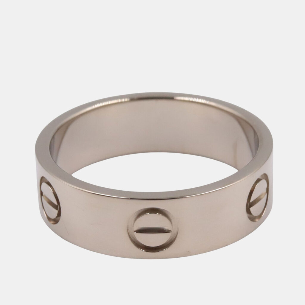 Cartier Love 18K White Gold Band Ring EU 53 Cartier Love 18K White Gold Band Ring EU 53