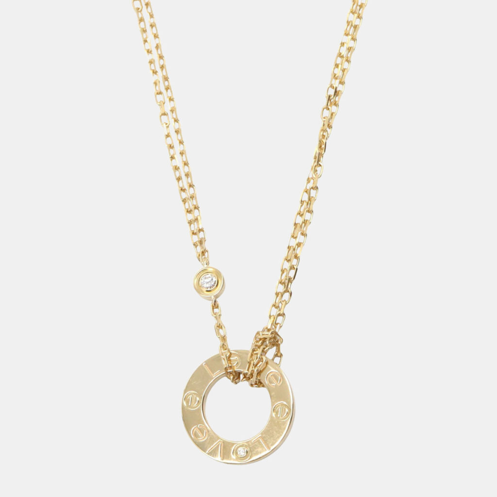 Cartier Love 18K Yellow Gold Diamond Necklace Cartier Love 18K Yellow Gold Diamond Necklace