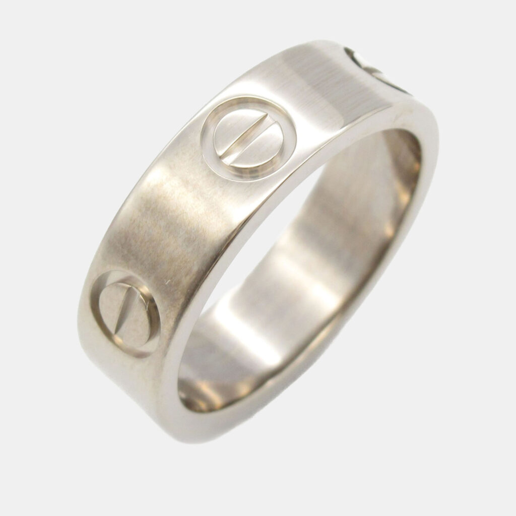 Cartier Love 18K White Gold Band Ring EU 50 Cartier Love 18K White Gold Band Ring EU 50