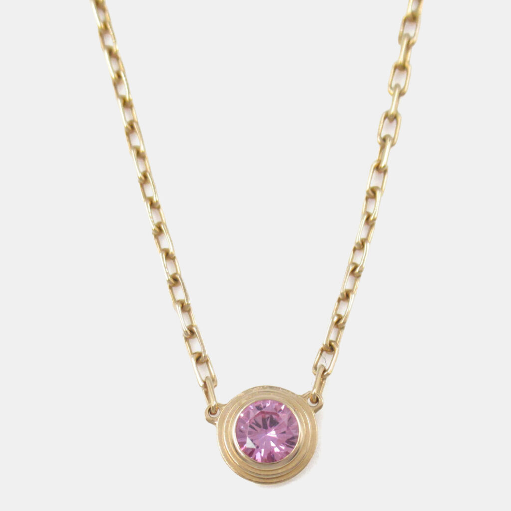 Cartier D'Amour 18K Rose Gold Sapphire Necklace Cartier D'Amour 18K Rose Gold Sapphire Necklace