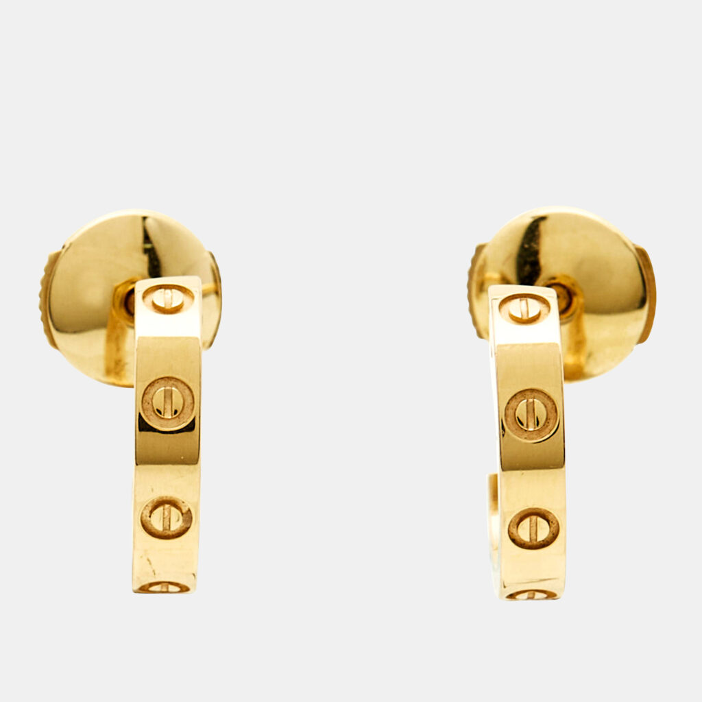 Cartier Love 18k Yellow Gold Earrings