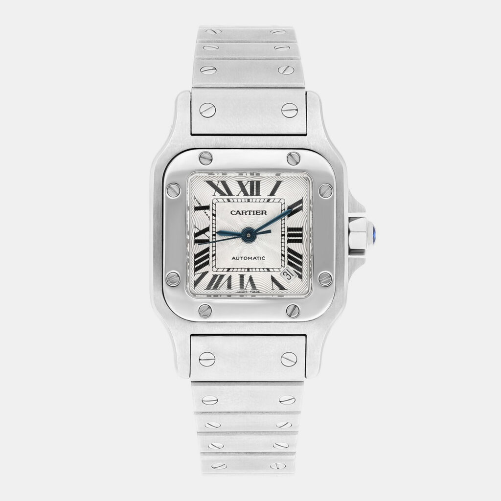 Cartier Santos Galbee W20054D6 Automatic Silver Stainless Steel Women's Wristwatch 24 mm Cartier Santos Galbee W20054D6 Automatic Silver Stainless Steel Women's Wristwatch 24 mm